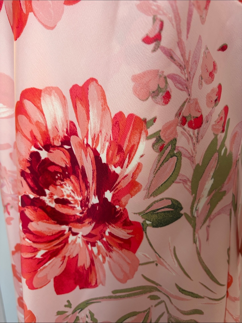 Calypso St Barth Floral Pink Spaghetti-Strap Slip  Maxi Dress Feminine Glam M - Picture 12 of 15